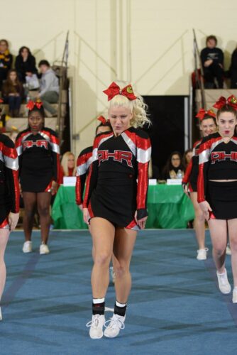 A local or national cheer competition photo