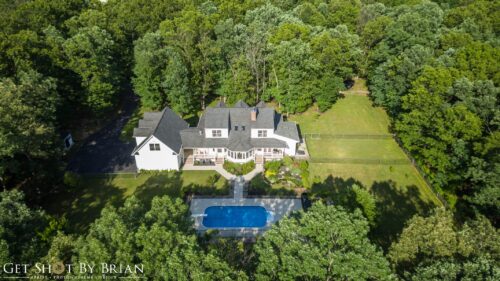 An Aerial Real Estate Drone photo in the New Jersey Area