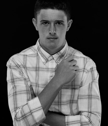 2021 Black And White Senior Photo